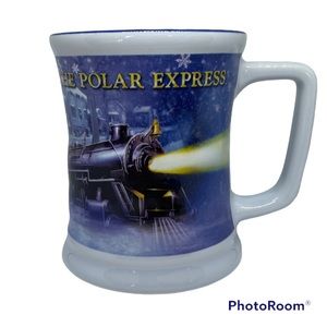 Warner Brothers The Polar Express Mug Cup Believe 3D Aboard 16 Ounces Christmas!